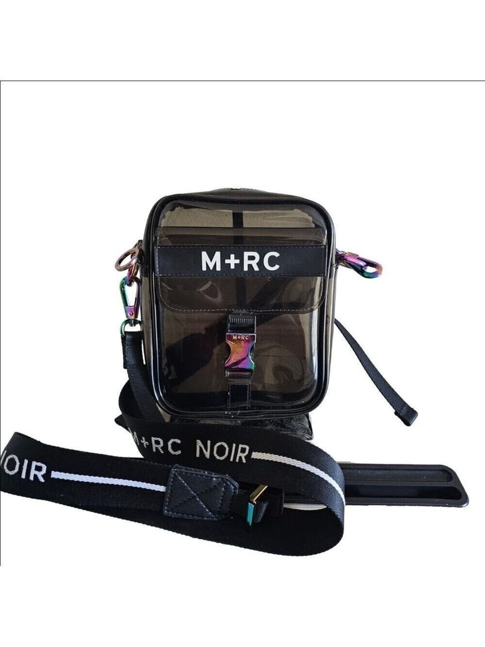M+RC Noir Ghost Hills PVC Black Rainbow Crossbody Bag